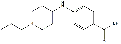 4-[(1-propylpiperidin-4-yl)amino]benzamide 结构式