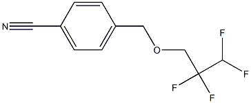 4-[(2,2,3,3-tetrafluoropropoxy)methyl]benzonitrile,,结构式