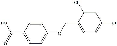 4-[(2,4-dichlorophenyl)methoxy]benzoic acid Structure