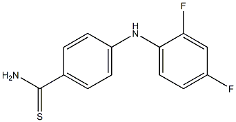 4-[(2,4-difluorophenyl)amino]benzene-1-carbothioamide|