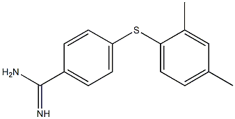 4-[(2,4-dimethylphenyl)sulfanyl]benzene-1-carboximidamide
