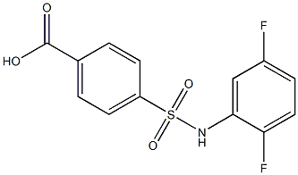 4-[(2,5-difluorophenyl)sulfamoyl]benzoic acid,,结构式