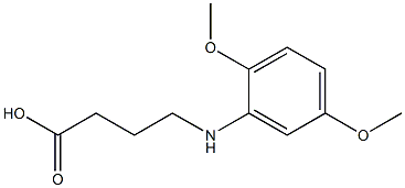 4-[(2,5-dimethoxyphenyl)amino]butanoic acid Structure