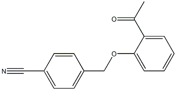 4-[(2-acetylphenoxy)methyl]benzonitrile Structure