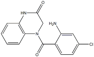 4-[(2-amino-4-chlorophenyl)carbonyl]-1,2,3,4-tetrahydroquinoxalin-2-one Structure