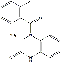 4-[(2-amino-6-methylphenyl)carbonyl]-1,2,3,4-tetrahydroquinoxalin-2-one Structure