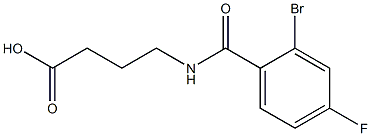 4-[(2-bromo-4-fluorobenzoyl)amino]butanoic acid Structure