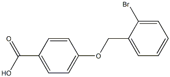 4-[(2-bromophenyl)methoxy]benzoic acid Structure