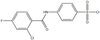 4-[(2-chloro-4-fluorobenzene)amido]benzene-1-sulfonyl chloride