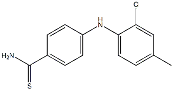 4-[(2-chloro-4-methylphenyl)amino]benzene-1-carbothioamide 化学構造式