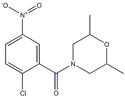  4-[(2-chloro-5-nitrophenyl)carbonyl]-2,6-dimethylmorpholine