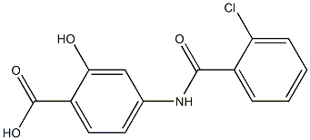 4-[(2-chlorobenzoyl)amino]-2-hydroxybenzoic acid Structure