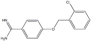 4-[(2-chlorobenzyl)oxy]benzenecarboximidamide 结构式