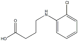 4-[(2-chlorophenyl)amino]butanoic acid Struktur