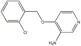 4-[(2-chlorophenyl)methoxy]pyridin-3-amine 化学構造式