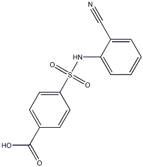 4-[(2-cyanophenyl)sulfamoyl]benzoic acid Struktur