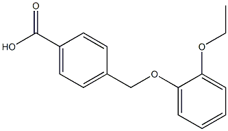 4-[(2-ethoxyphenoxy)methyl]benzoic acid 结构式