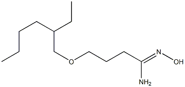 4-[(2-ethylhexyl)oxy]-N'-hydroxybutanimidamide Struktur