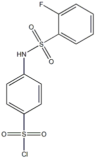 4-[(2-fluorobenzene)sulfonamido]benzene-1-sulfonyl chloride