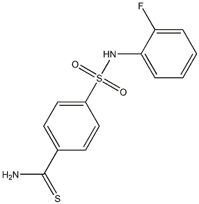 4-[(2-fluorophenyl)sulfamoyl]benzene-1-carbothioamide Structure