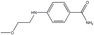 4-[(2-methoxyethyl)amino]benzamide Structure