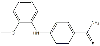 4-[(2-methoxyphenyl)amino]benzene-1-carbothioamide Structure