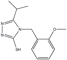 4-[(2-methoxyphenyl)methyl]-5-(propan-2-yl)-4H-1,2,4-triazole-3-thiol Structure