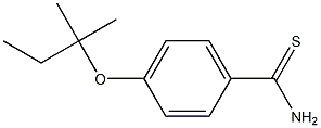 4-[(2-methylbutan-2-yl)oxy]benzene-1-carbothioamide,,结构式