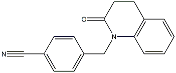 4-[(2-oxo-3,4-dihydroquinolin-1(2H)-yl)methyl]benzonitrile,,结构式