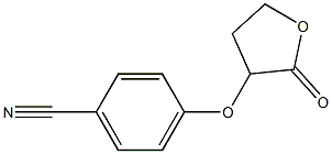4-[(2-oxooxolan-3-yl)oxy]benzonitrile,,结构式