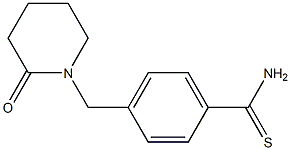 4-[(2-oxopiperidin-1-yl)methyl]benzene-1-carbothioamide Struktur