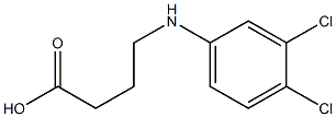 4-[(3,4-dichlorophenyl)amino]butanoic acid 化学構造式