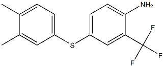 4-[(3,4-dimethylphenyl)sulfanyl]-2-(trifluoromethyl)aniline 结构式