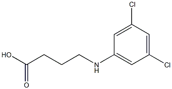 4-[(3,5-dichlorophenyl)amino]butanoic acid 化学構造式