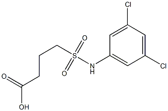 4-[(3,5-dichlorophenyl)sulfamoyl]butanoic acid Struktur