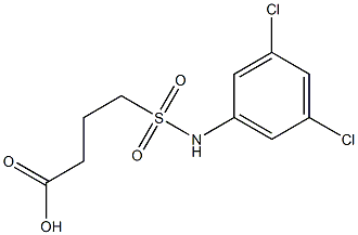 4-[(3,5-dichlorophenyl)sulfamoyl]butanoic acid,,结构式