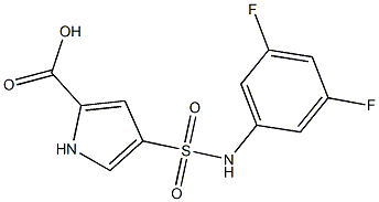 4-[(3,5-difluorophenyl)sulfamoyl]-1H-pyrrole-2-carboxylic acid