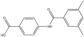 4-[(3,5-dimethylbenzoyl)amino]benzoic acid Structure