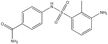 4-[(3-amino-2-methylbenzene)sulfonamido]benzamide