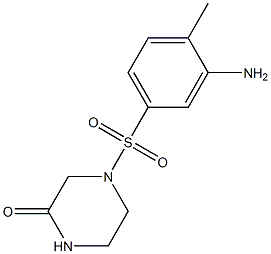  4-[(3-amino-4-methylbenzene)sulfonyl]piperazin-2-one