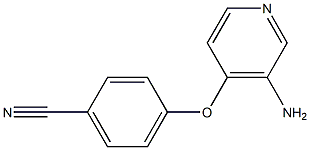 4-[(3-aminopyridin-4-yl)oxy]benzonitrile,,结构式