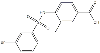 4-[(3-bromobenzene)sulfonamido]-3-methylbenzoic acid