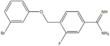 4-[(3-bromophenoxy)methyl]-3-fluorobenzenecarboximidamide|