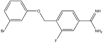 4-[(3-bromophenoxy)methyl]-3-fluorobenzenecarboximidamide Structure