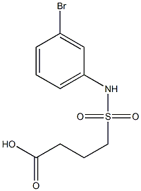 4-[(3-bromophenyl)sulfamoyl]butanoic acid Structure