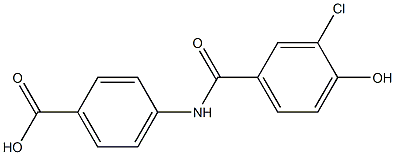 4-[(3-chloro-4-hydroxybenzene)amido]benzoic acid