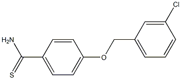 4-[(3-chlorophenyl)methoxy]benzene-1-carbothioamide