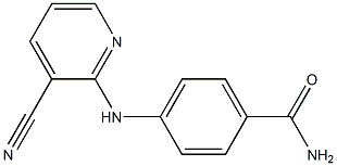 4-[(3-cyanopyridin-2-yl)amino]benzamide Structure