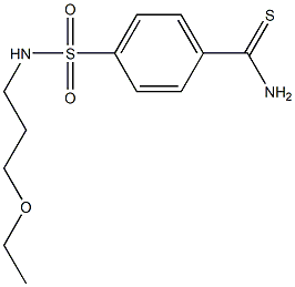 4-[(3-ethoxypropyl)sulfamoyl]benzene-1-carbothioamide Structure