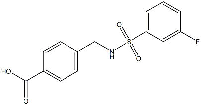 4-[(3-fluorobenzene)sulfonamidomethyl]benzoic acid
